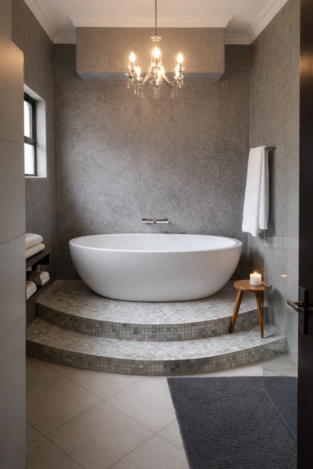 Luxury bathroom renovation in Pretoria East by Premiserv Projects