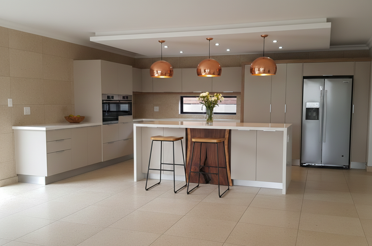 Modern kitchen renovation in Pretoria East by Premiserv Projects